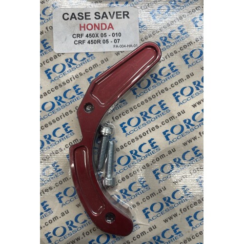 Force Acessories Case Saver Honda  (05-16) CRF 450X   (02-07) CRF450R   Red