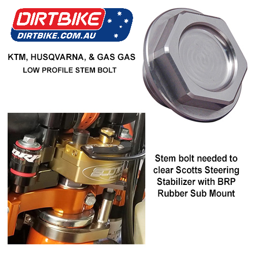 Scotts Steering Damper Australia  :  Shortened KTM Steering Stem Bolt.