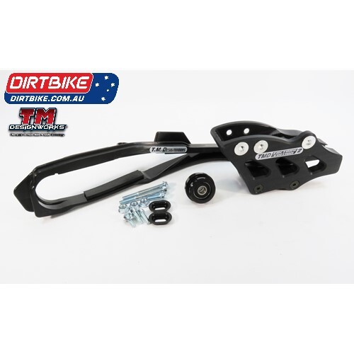 TM Designworks Australia Slide & Guide KIT Extreme Honda   I  :  (21->C)  CRF 450 R / RWE / RX,   (22->C)  CRF 250 R / RX.   BLACK